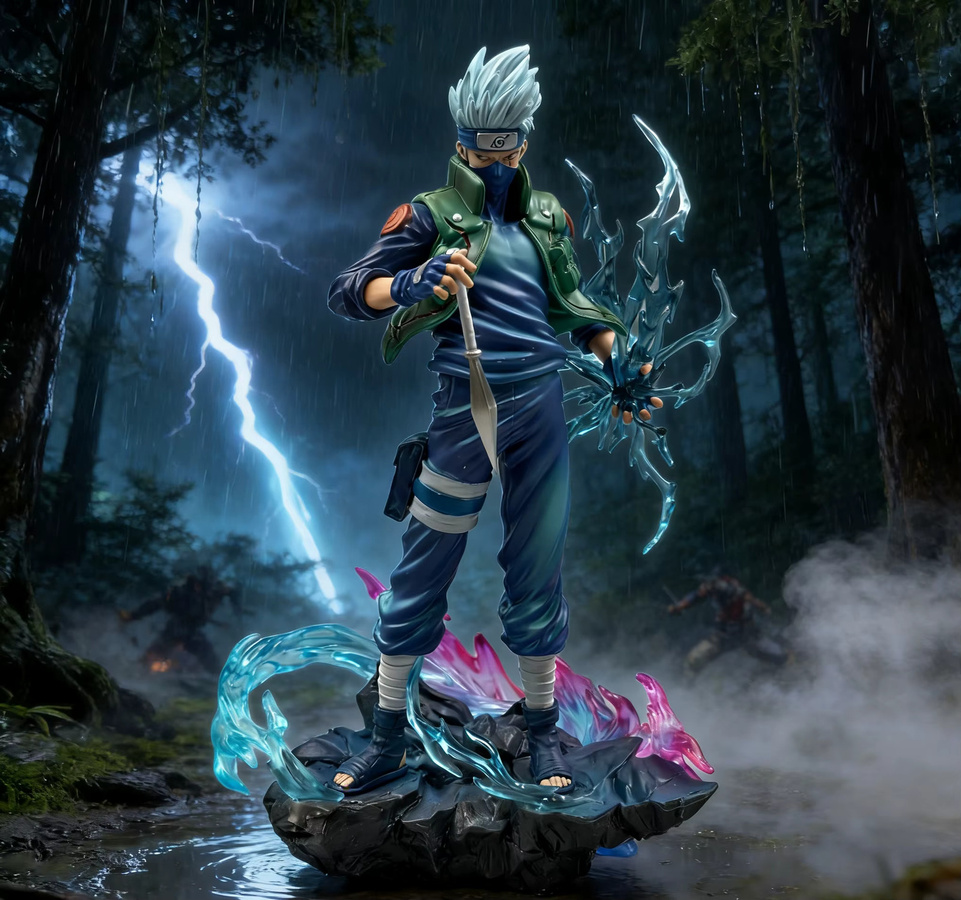 Bandai Naruto Hatake Kakashi Actionfigur, PVC-Statue, 24cm - Bild 2