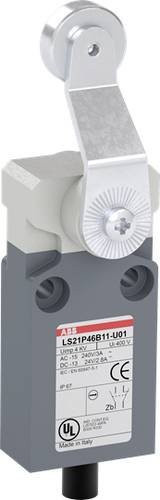 ABB LS21P46B11-U01 Positionsschalter mit Kuppenstößel, 10A, IP67, Grau - Bild 1