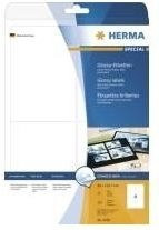 HERMA SuperPrint Hochglanzetiketten weiß für Laserprinter A4 B/H: 96 x 139,7 mm, 100 Stück - Bild 1