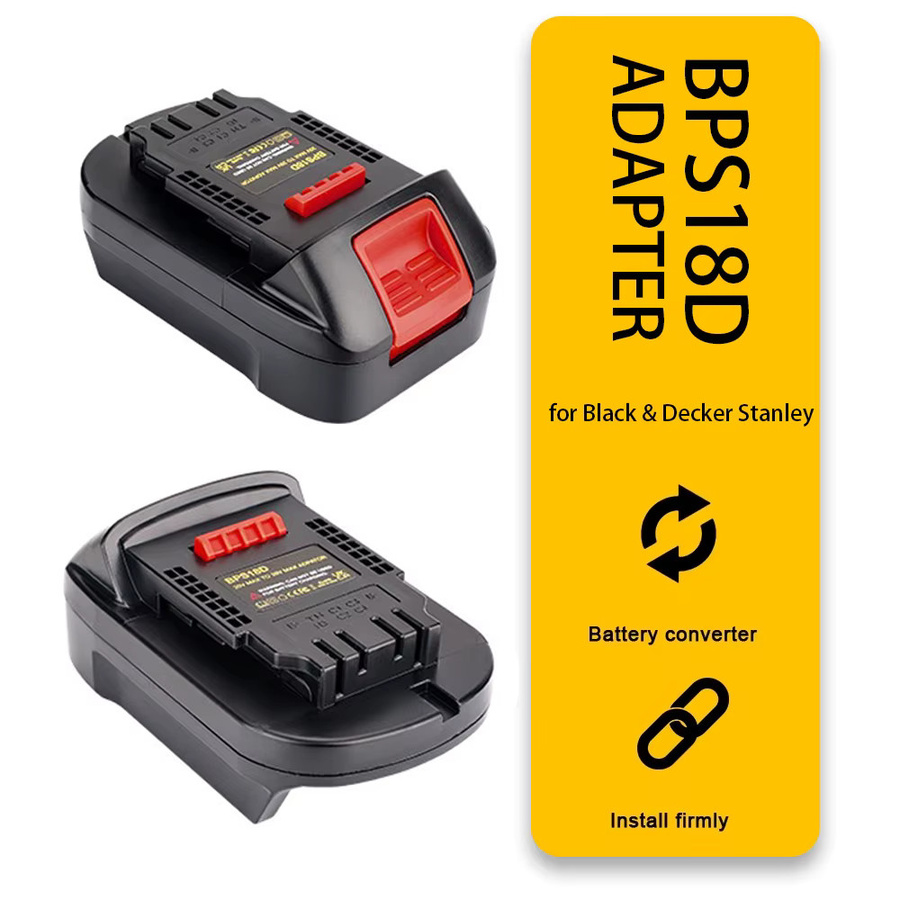 Black+Decker BPS18D Akku-Adapter zur Umwandlung von Black & Decker Stanley 18 V Li-Ionen-Akkus für Dewalt 18 V/20 V Elektrowerkzeuge - Bild 3