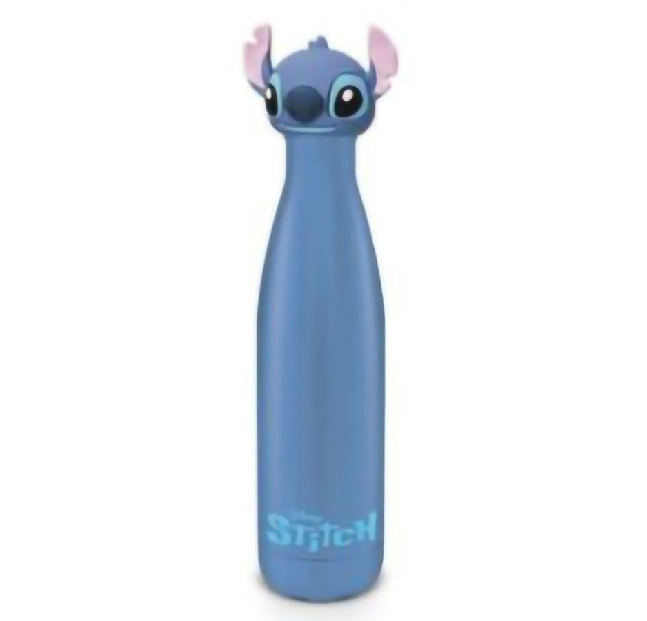 Pyramid International Disney Lilo & Stitch 3D Luxe Metall-Trinkflasche mit 3D-Verschluss in Form von Stitchs Kopf, 540 ml - Bild 1