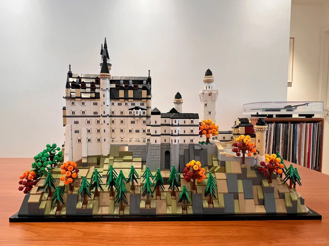 Disney Schwanenschloss-Straßenansicht-Gebäude, Fantasy, Ornament - Bild 1