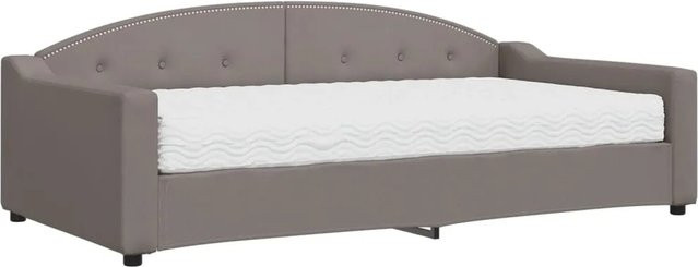 vidaXL Tagesbett mit Matratze in Taupe, B/T/H: 223 x 100 x 75 cm - Bild 1