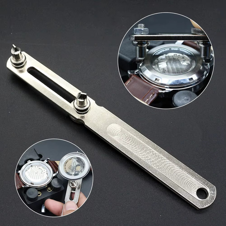 Verstellbarer Gehäuseöffner und Deckelöffner in Silber für die Uhrenreparatur - Bild 2