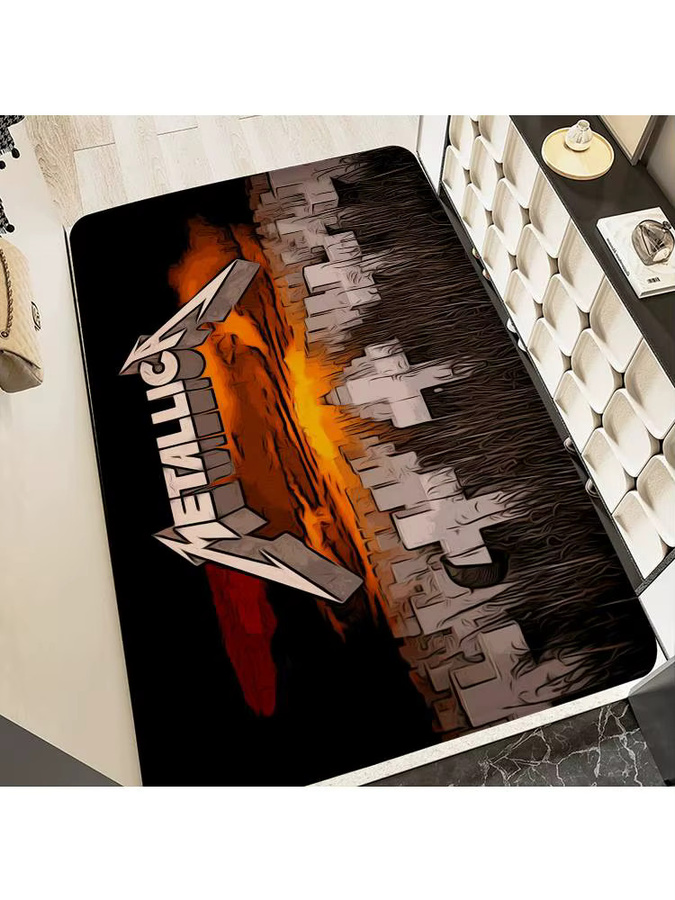 M-METALLICA Band-Bodenmatte, rechteckig, rutschfest und wetterfest, Mehrfarbig, B/T: 60,0 x 40,0 cm - Bild 7