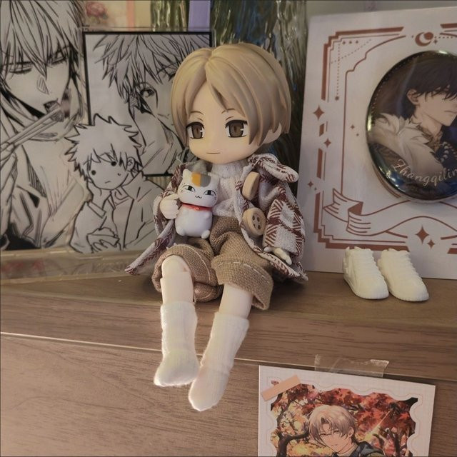 Bandai Natsume's Book of Friends Nyanko-sensei, Bjd Puppe Figur - Bild 1