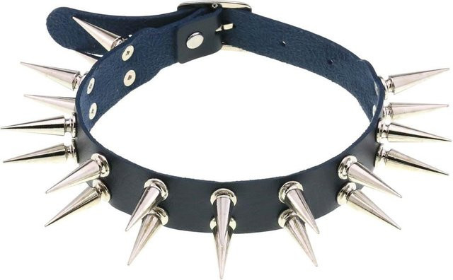 YIRAN Choker Halskette, Leder, Schwarz, Unisex - Bild 1