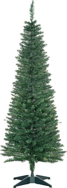HOMCOM Weihnachtsbaum als Kunsttanne in Grün mit Ständer, 1,5 m Höhe, 294 Äste aus PVC, Durchmesser: 46 cm - Bild 1