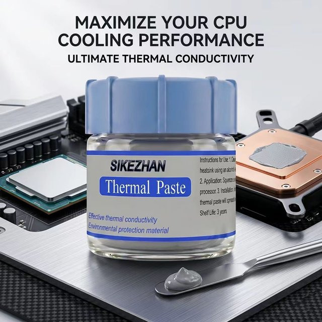 SIKEZHAN Hochleistungs-Wärmeleitpaste für Gaming-PC, Laptop, GPU, CPU und LED-Kühlkörper, 25g - Bild 1