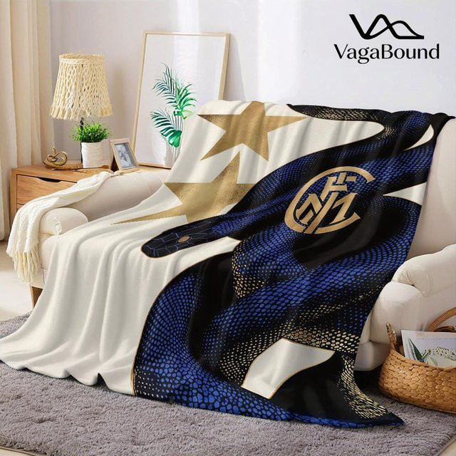 JMG Household Supplies Flanelldecke M-Milan 117 in Blau, weich und warm, B/B: 150 x 200 cm - Bild 1