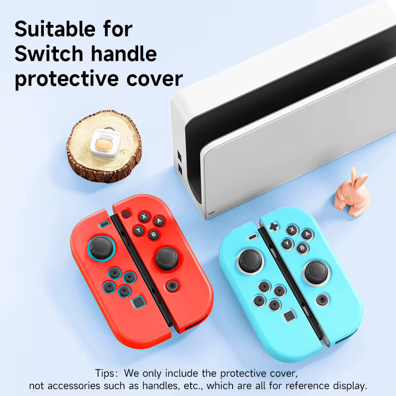 Nintendo Switch NS/OLED Schaltergriff-Schutzhülle aus TPU-Softshell in Gelb - Bild 3