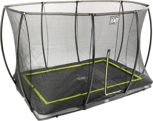 EXIT Silhouette Bodentrampolin mit Sicherheitsnetz, Schwarz, B/T/H: 305 x 214 cm - Bild 1