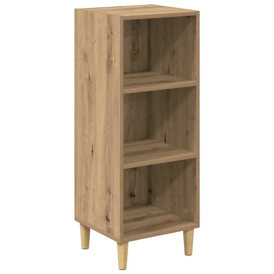 vidaXL Sideboard Artisan-Eiche Modern Braun B/T/H: 32,5 x 34,5 x 90 cm - Bild 2