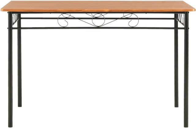 vidaXL Esstisch in Braun im industriellen Design aus MDF und Stahl, B/T/H: 120 x 70 x 75 cm - Bild 1