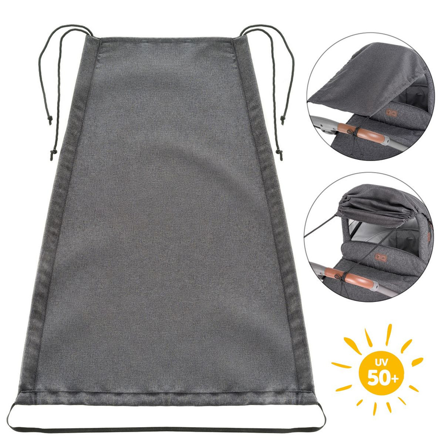Zamboo 3-teiliges Komfort- und Schutz-Set für Buggy mit Insektenschutz in Grau - Bild 4
