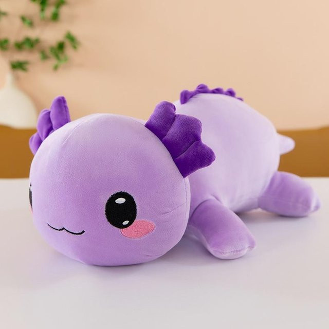 Yiran Health & Beauty Kawaii Axolotl Plüschtier, lila, ab 14 Jahre - Bild 1