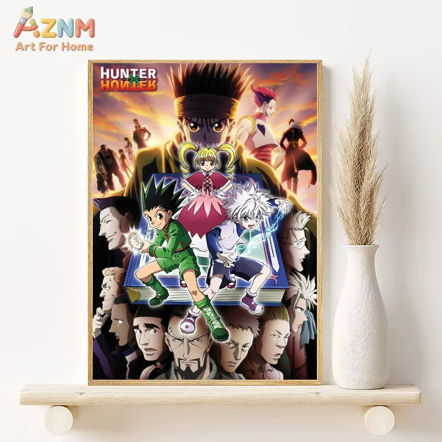 KAYOU Hunter x Hunter Anime Wanddeko Leinwanddruck mit Gon, Killua und Hisoka in Mehrfarbig - Bild 2