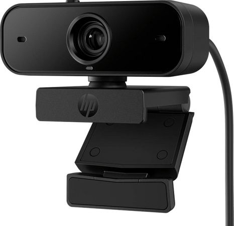 HP 430 Full HD Webcam mit Mikrofon und Klemm-Halterung in Schwarz
