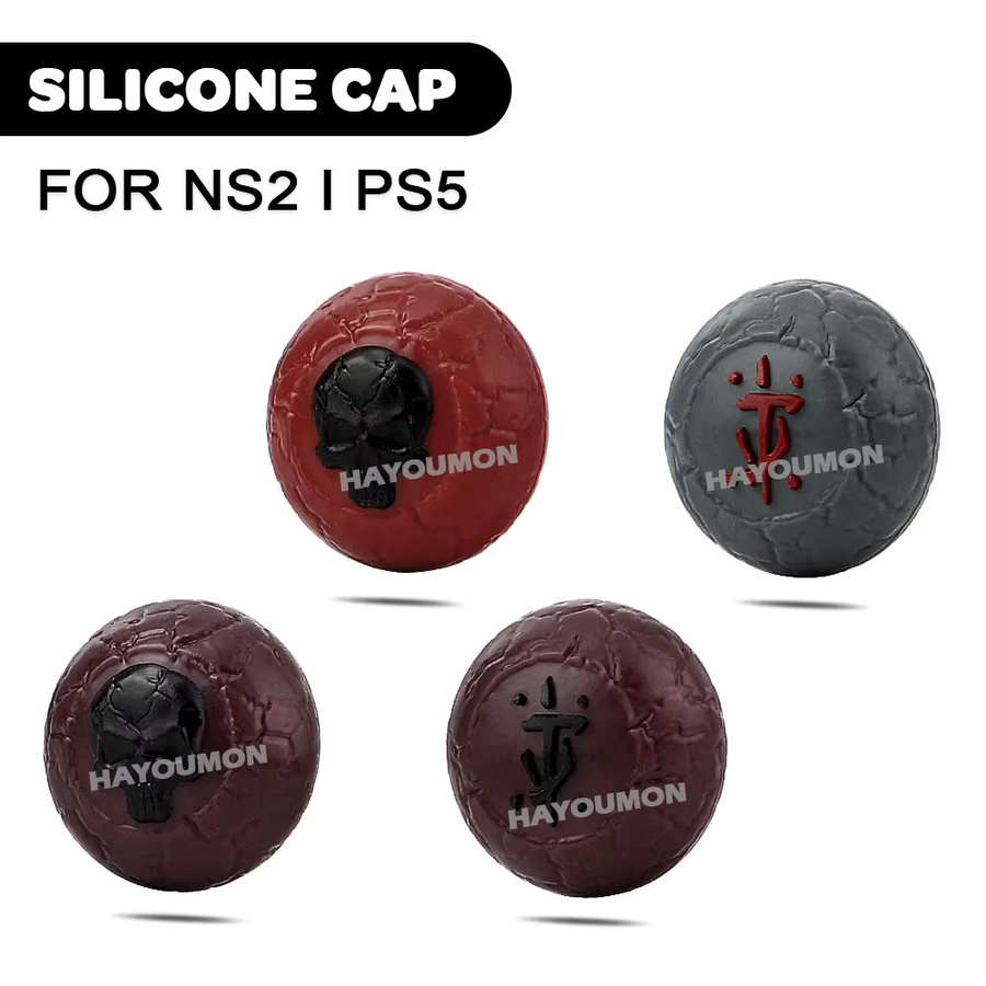 Hayoumon 4er-Set Rutschfeste Silikon Analog Joystick Thumb-Stick Grip Caps für PS4, PS5, Xbox, Xbox Serie S X und Switch Pro Controller - Bild 5