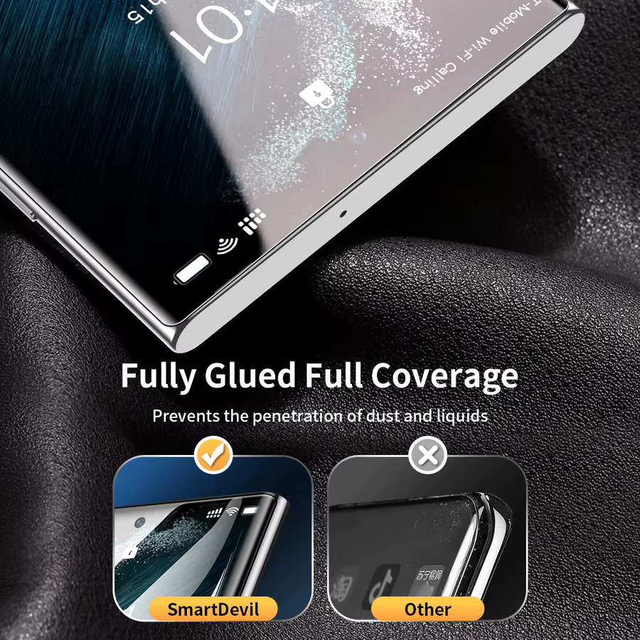 Smart devil Displayschutzfolie für Samsung Galaxy S24 Ultra, Soft Film mit Vollkleber, transparent, Anti-Kratzer HD-Film - Bild 4