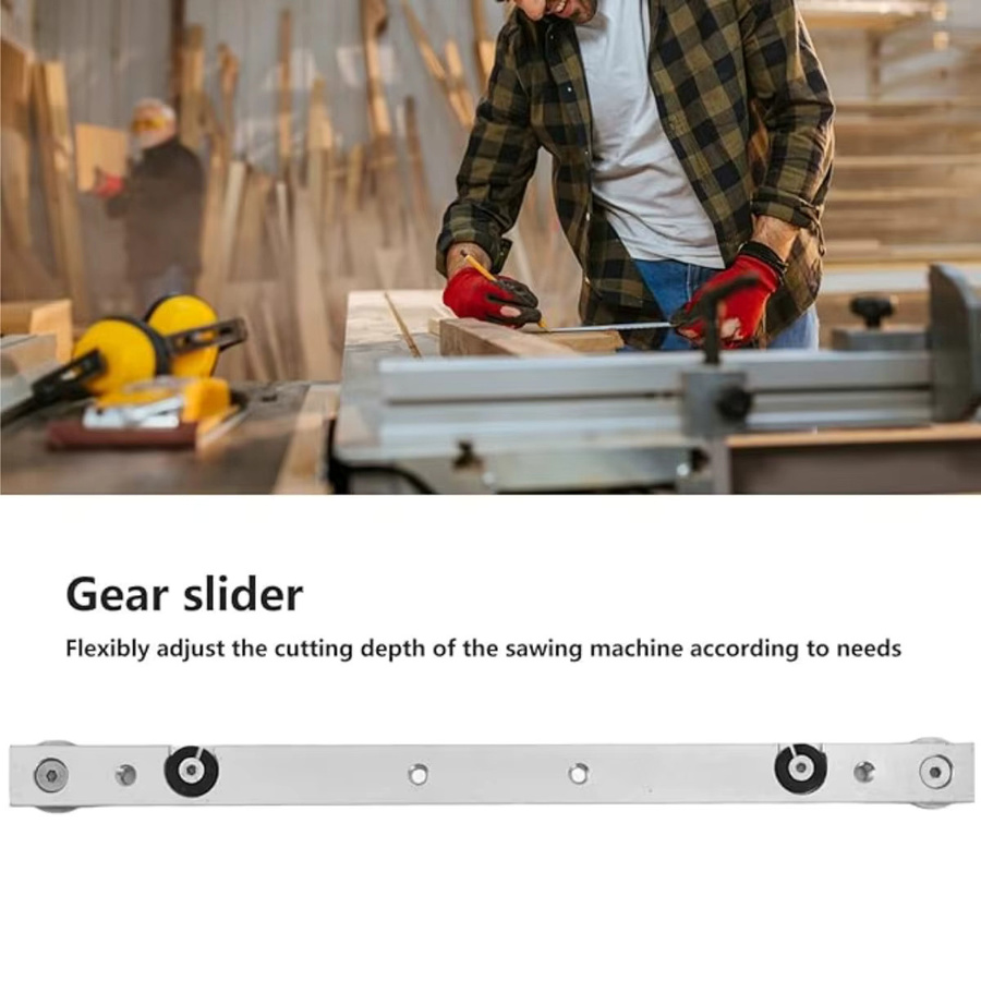 FNICEL T-Schienen Set aus Aluminiumlegierung für Tischkreissäge und Werkbank, silbern - Bild 3