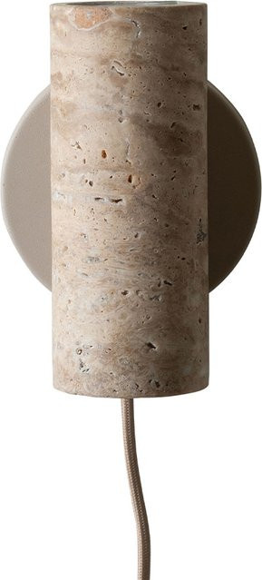 it´s about RoMi Tivoli Wandleuchte aus Travertin Naturstein in Sand Beige mit GU10 Fassung - Bild 1