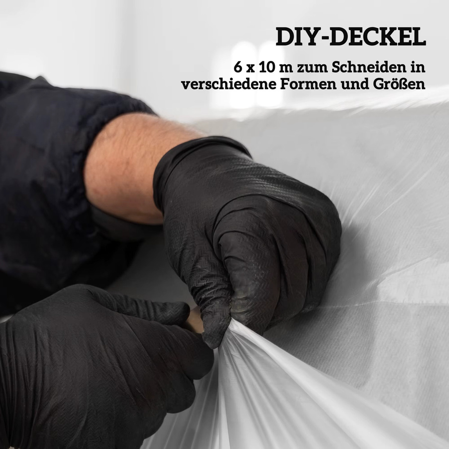 Outsunny Gewächshausfolie aus Kunststoff, transparent und wasserdicht, B: 6 m, L: 10 m - Bild 3