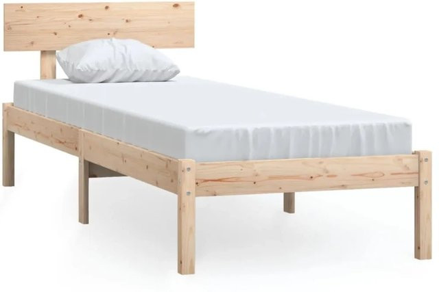 vidaXL Massivholzbett aus Kiefer in Braun, B/T/H: 90 x 200 cm - Bild 1