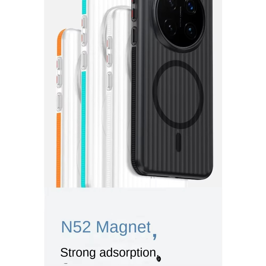 Matte und durchscheinende Magnethülle für Honor Magic 8 und Honor Magic 7 Pro Kameralinsen, sturzsichere und ultradünne Abdeckung in Schwarz, Weiß oder Blau - Bild 1