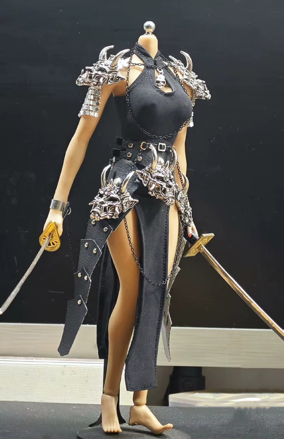 Taholicy Cheongsam Stil Kleid, Metall Tierkopf Rüstung, Zubehör - Bild 4