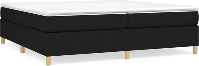 vidaXL Boxspringbett in Schwarz aus Stoff mit modernem Design, B/T: 200 x 200 cm - Bild 1