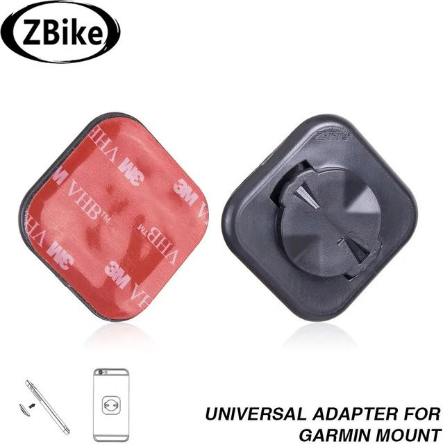Universal Garmin Fahrrad-Handyhalterung mit 3M Klebestreifen und GPS-Adapter in Schwarz - Bild 1