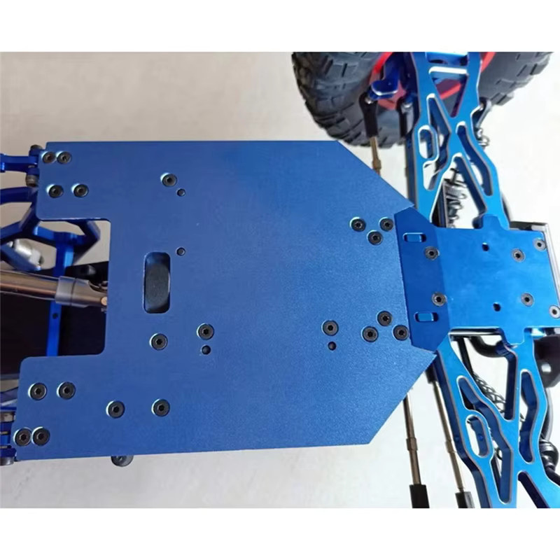 VRX Aluminiumlegierung Chassisplatte für RC Auto, Hinterachsdesign Wüstenkarte - Bild 2