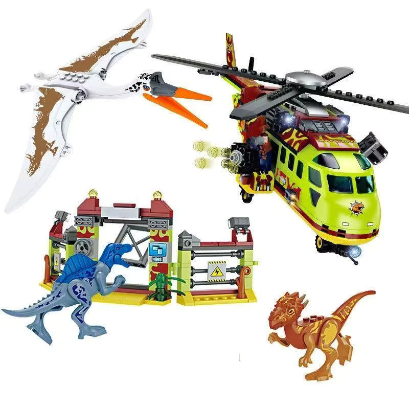 GSF Dinosaurier-Abenteuer Fahrzeug-Bausatz, 2-in-1, Modell-Bausteine - Bild 2