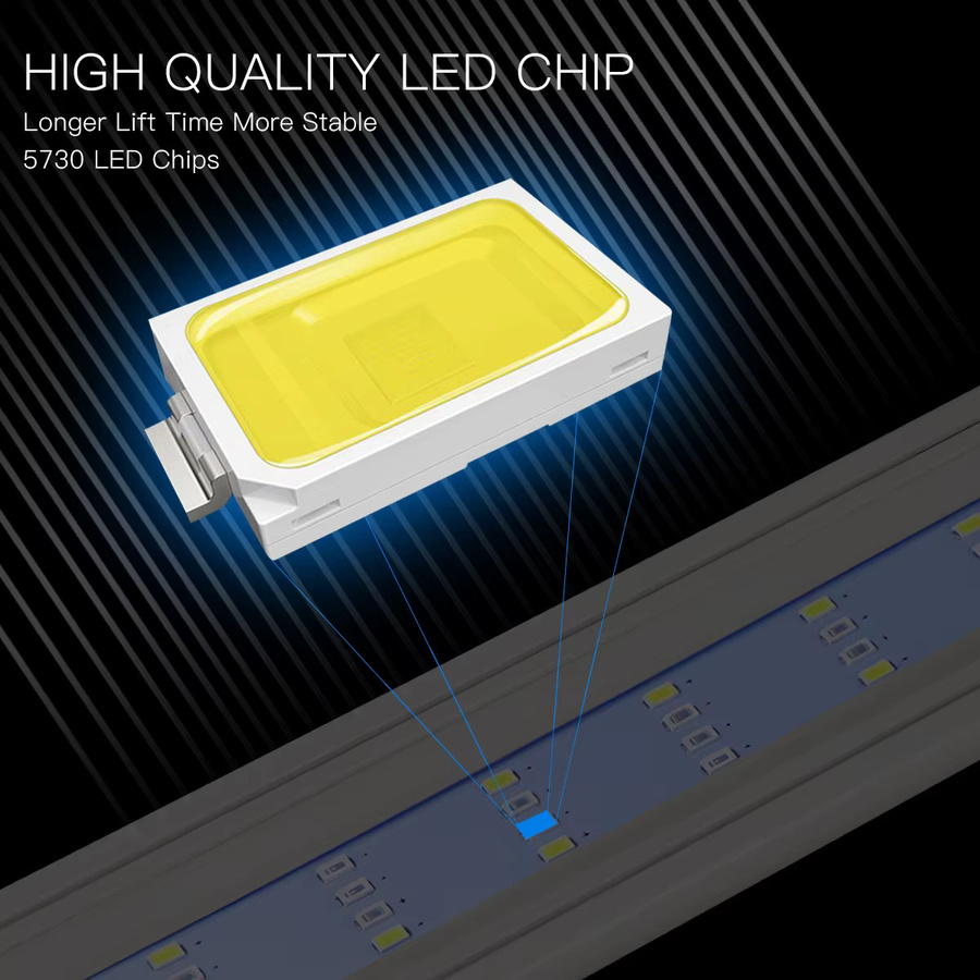 Rybakov Super Slim LED Aquarium Licht Weiß Clip-on Pflanzenwachstum Beleuchtung - Bild 5