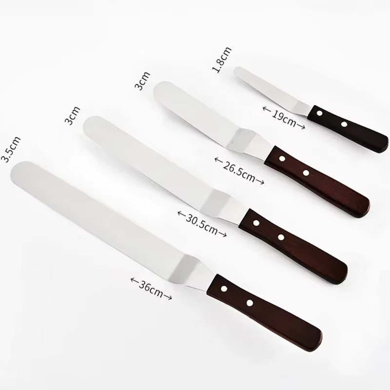 Edelstahl Kuchenspatel in Silber für Butter, Creme und Zuckerguss, erhältlich in 4, 6, 8 oder 10 Zoll - Bild 6