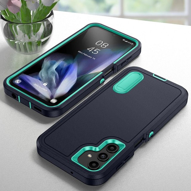Robuste und stoßfeste Schutzhülle für Samsung Galaxy S25 Ultra S24 S23 FE und weitere Modelle in Navy Blau - Bild 1