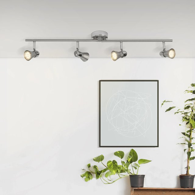 Brilliant Sanny 4-flammiger LED-Deckenstrahler aus Eisen und Chrom mit GU10 Leuchtmitteln - Bild 1