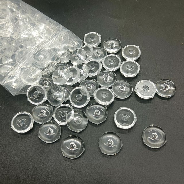 100 Stück TAKEY Konvexe Optische Linsen für 5050 SMD WS2812 WS2811 SK6812 RGB LED-Streifen, Transparent, Kunststoff - Bild 1