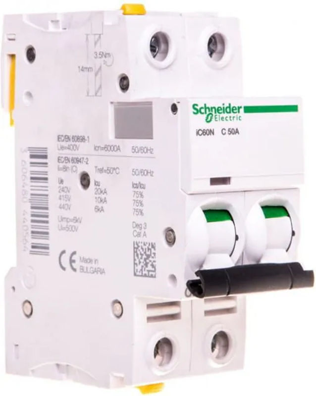 Schneider Electric A9F04250 Leitungsschutzschalter 50A 400V in Weiß - Bild 2