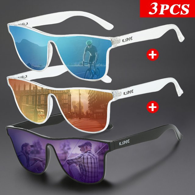 Karos Sonnenbrille, Vollrand, rectangular, black, Unisex, Kunststoff - Bild 1