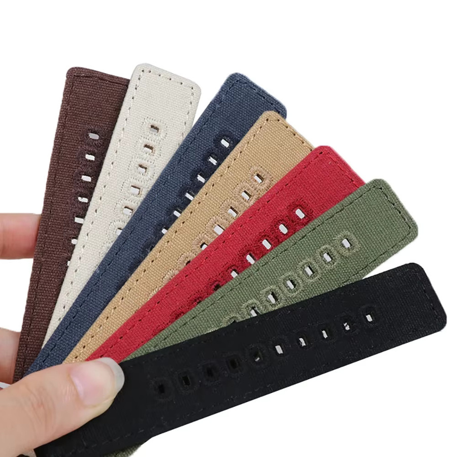 nxalp Uhrenarmband Canvas, Textil/NATO, Edelstahl, Silber, Unisex - Bild 3