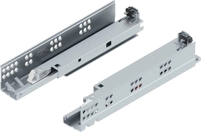 Blum Unterbodenführung Tandem Tip-On 560H Push-to-Open, Länge: 270 mm, Stahl verzinkt, Silber - Bild 1