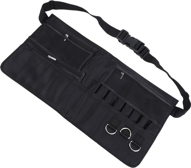 Shoemst Make-up Pinsel Tasche mit Gürtel, Schwarz - Bild 1