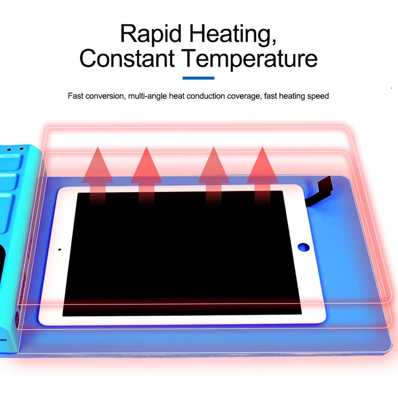 SUNSHINE S-918E LCD-Bildschirmtrenner-Heiztrennpad in Blau für die Wartung von iPhone und iPad - Bild 2