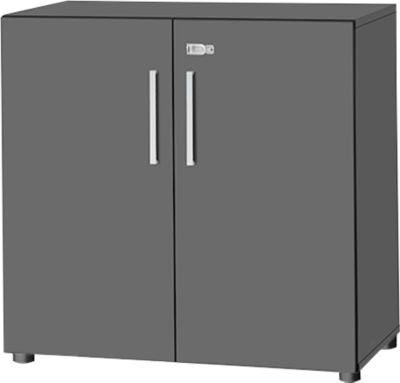 Schäfer Shop Select Schrank SET UP mit 2 Türen, abschließbar, Farbe: Graphit, B/T/H: 80 x 42 x 78,8 cm - Bild 1