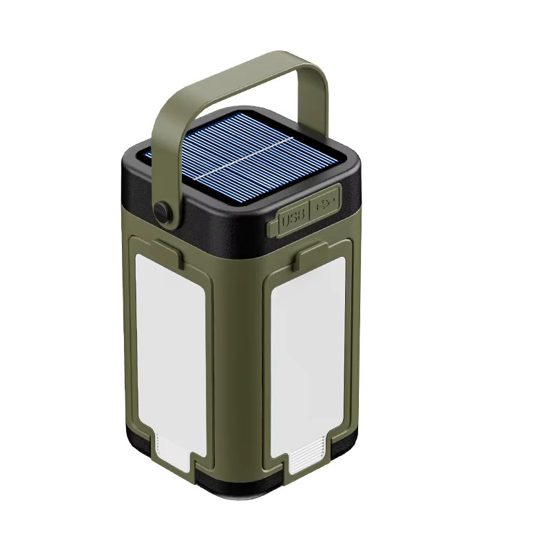 Multifunktionale Solar-Campinglampe mit Typ-C-Doppellademodus und erweiterbarem Lichtquellen-Design in Weiß - Bild 6