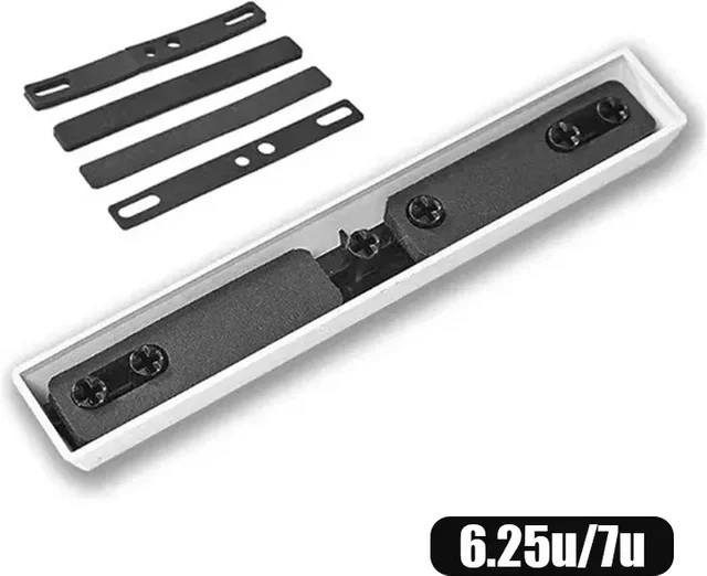 4-teiliges Tastatur-Leertasten-Schalldämpfer-Kit aus schallabsorbierendem Schaumstoff in Schwarz, 6.25U und 7U - Bild 1