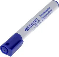 Westcott Permanentmarker mit Bullet-Spitze in Blau und Weiß - Bild 1
