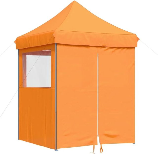 vidaXL Partyzelt Pop-Up Faltbar mit 4 Seitenteilen und Fenstern Orange B: 306 cm, T: 200 cm, H: 200 cm - Bild 1